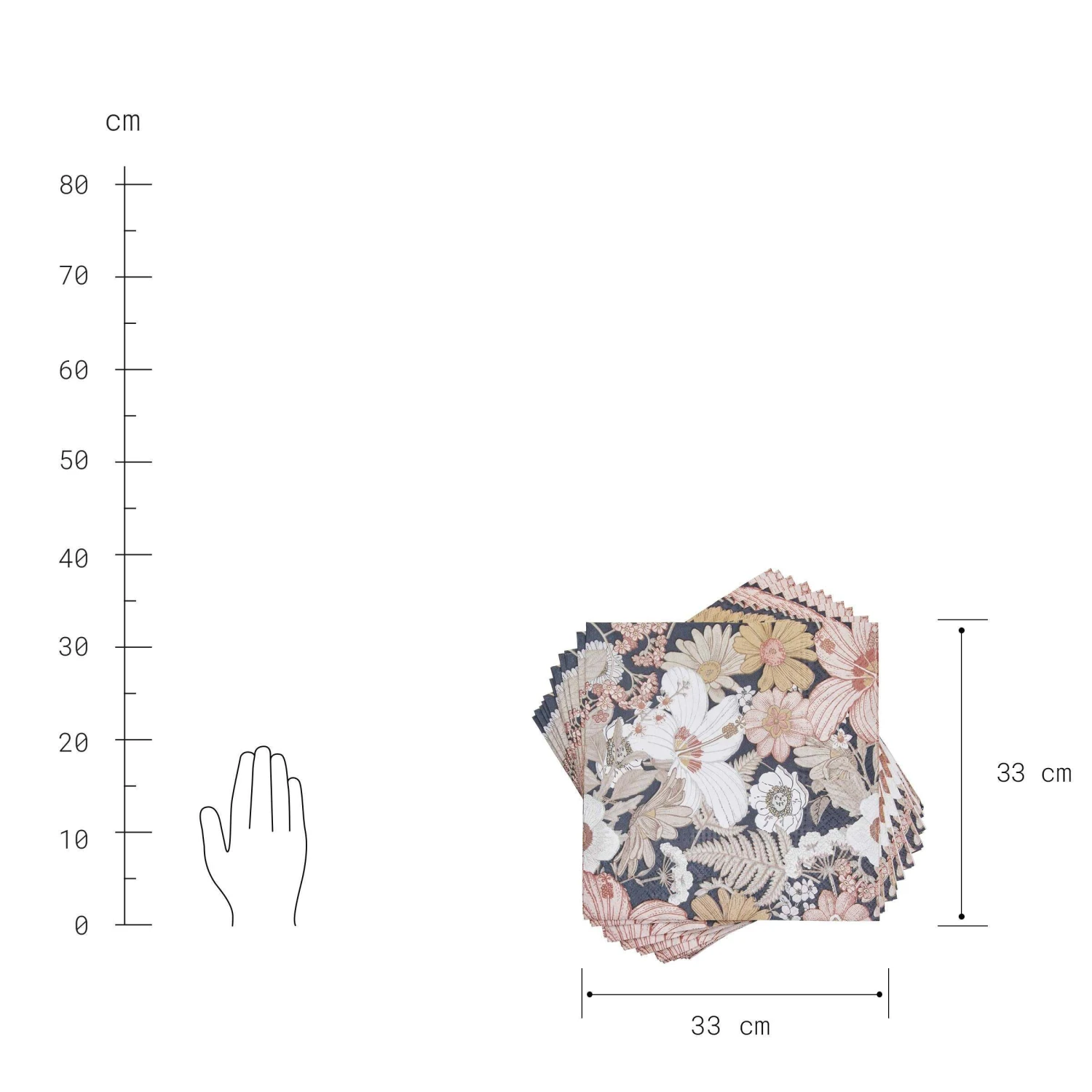 Papierserviette Blumen 20 Stück APRÈS In Bunt 4 Papierserviette Blumen 20 Stück APRÈS In Bunt – Bild 2