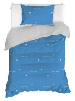 Haus & Harmonie -Haus & Harmonie colorful cotton renforce bettwasche set in blau grau 1