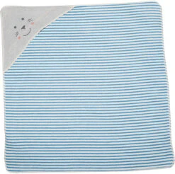 Babydecke Mit Kapuze "Robbe/Streifen Boy"