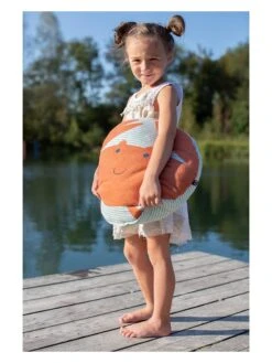 Kissen "Juwel - Krabbe" In Orange/ Türkis -Haus & Harmonie david fussenegger kissen juwel krabbe in orange turkis 2