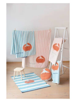 Kissen "Juwel - Krabbe" In Orange/ Türkis -Haus & Harmonie david fussenegger kissen juwel krabbe in orange turkis 3