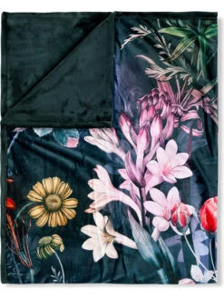 Plaid "Simone" In Dunkelgrün/ Bunt -Haus & Harmonie descanso plaid simone in dunkelgrun bunt 2