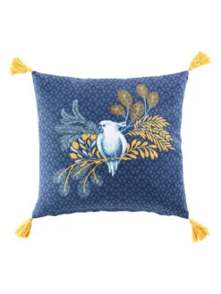 Kissen "Blue Coco" In Blau