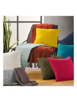 Kissenhülle "Lilia" In Gelb -Haus & Harmonie douceur dinterieur kissenhulle lilia in gelb 1