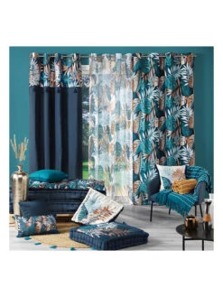 Sitzkissen "Terre Indigo" In Weiß/ Dunkelblau -Haus & Harmonie douceur dinterieur sitzkissen terre indigo in weiss dunkelblau 2