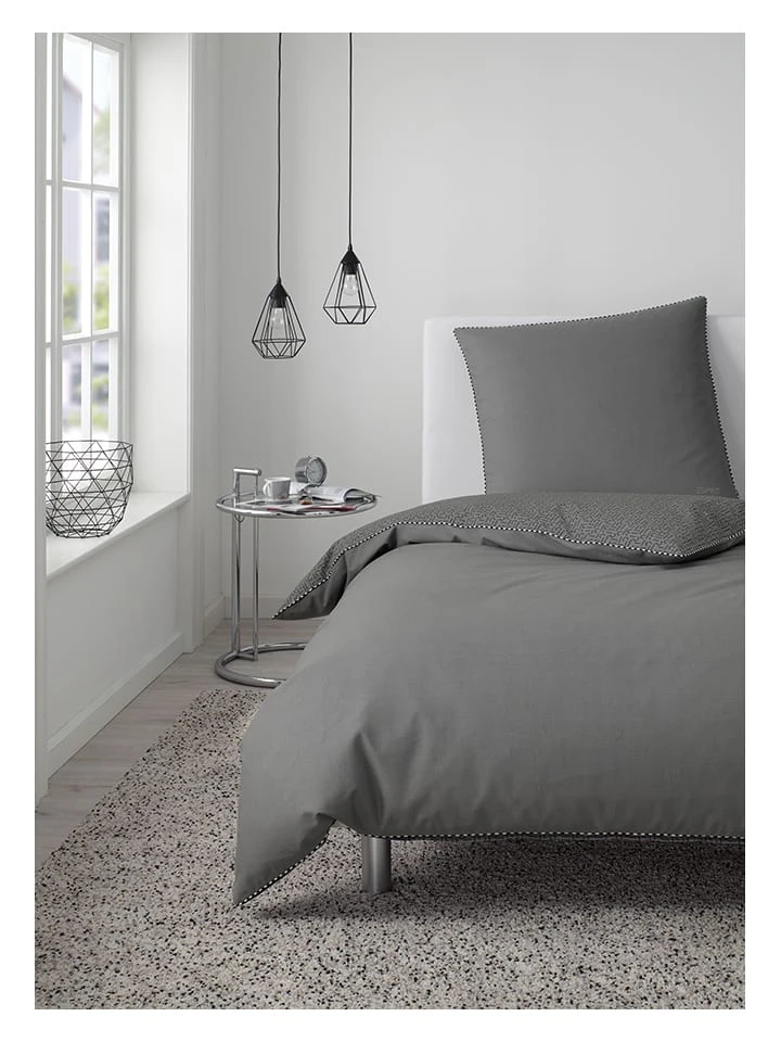 Renforcé-Bettwäsche-Set "Scatter" In Anthrazit 4 Renforcé-Bettwäsche-Set "Scatter" In Anthrazit – Bild 2