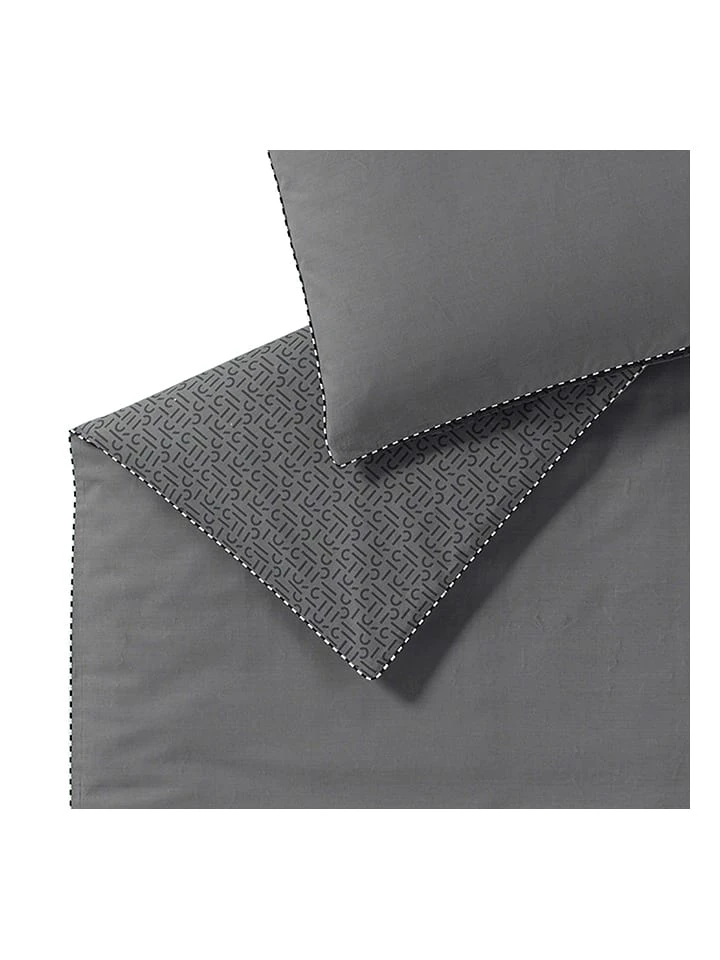 Renforcé-Bettwäsche-Set "Scatter" In Anthrazit 7 Renforcé-Bettwäsche-Set "Scatter" In Anthrazit – Bild 5