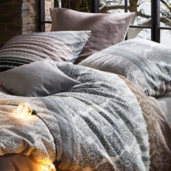 Bettwäsche In Grau -Haus & Harmonie fleuresse bettwasche in grau 2