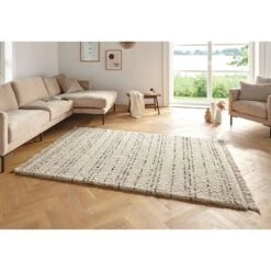 Hochflor Teppich Fransen Agouhe Creme -Haus & Harmonie freundin home collection hochflor teppich fransen agouhe creme 3