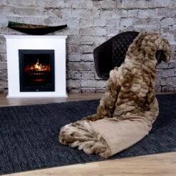 Edle Wohndecke LUXURY In Brown (braun) -Haus & Harmonie gmd living edle wohndecke luxury in brown braun 4