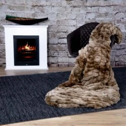 Edle Wohndecke LUXURY In Brown (braun) -Haus & Harmonie gmd living edle wohndecke luxury in brown braun 5