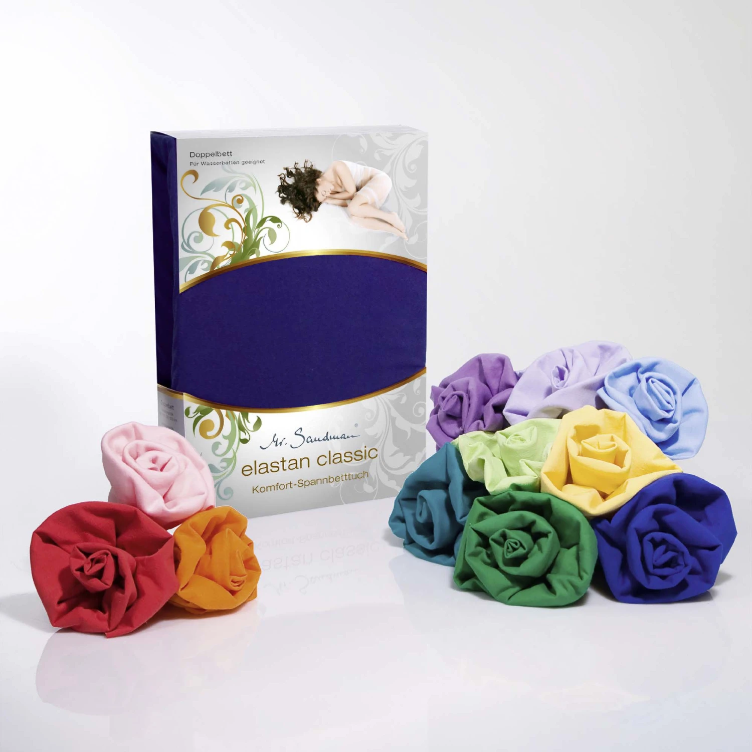 Spannbetttuch ELASTAN CLASSIC In Kirsch 4 Spannbetttuch ELASTAN CLASSIC In Kirsch – Bild 2