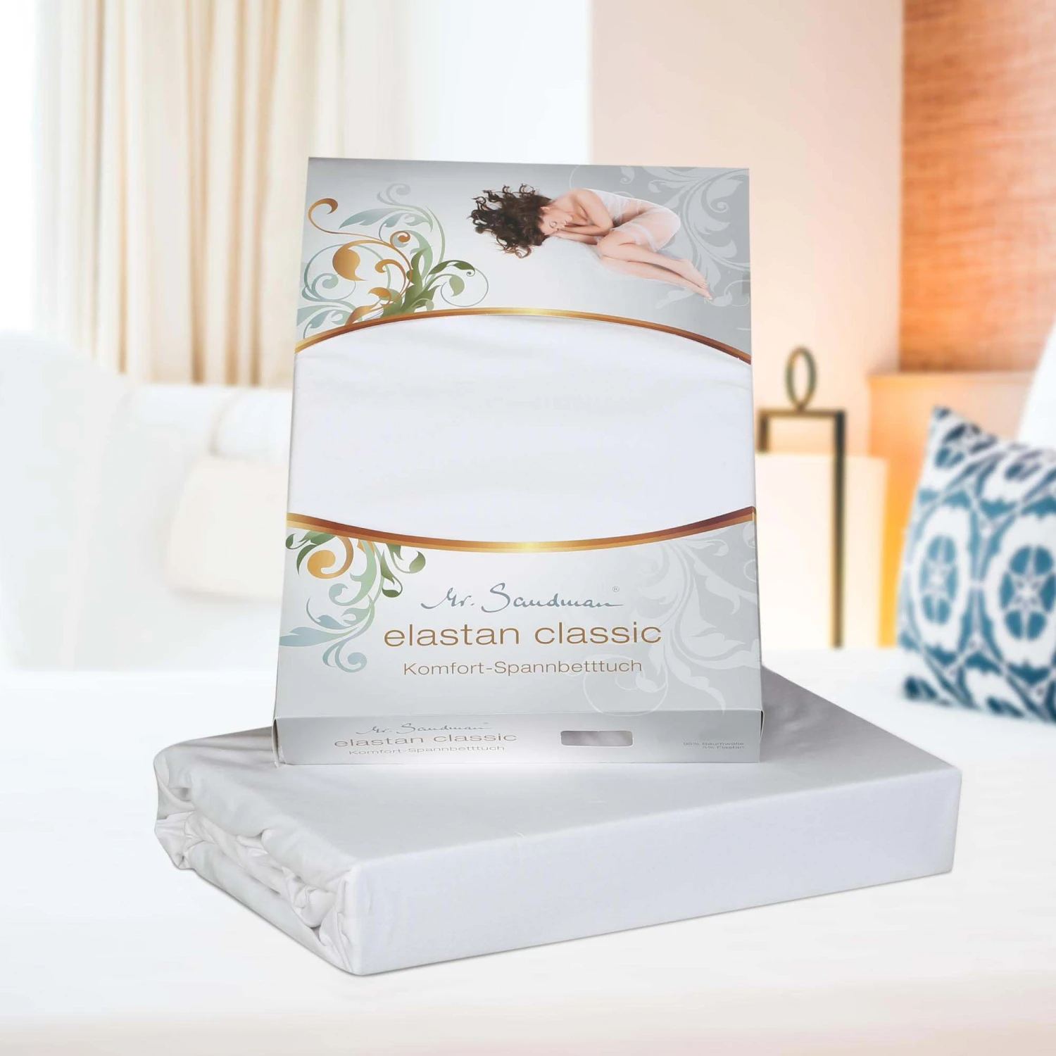 Spannbetttuch ELASTAN CLASSIC In Kirsch 5 Spannbetttuch ELASTAN CLASSIC In Kirsch – Bild 3