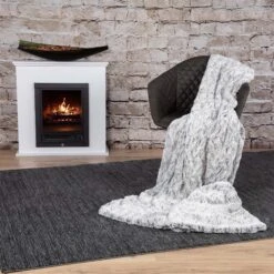 Superweiche Kuscheldecke SMOOTH In Black (schwarz) -Haus & Harmonie gmd living superweiche kuscheldecke smooth in black schwarz 1