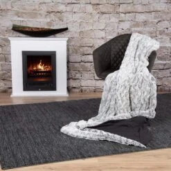 Superweiche Kuscheldecke SMOOTH In Black (schwarz) -Haus & Harmonie gmd living superweiche kuscheldecke smooth in black schwarz 2