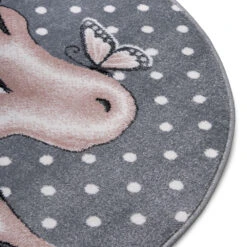 Kurzflor Kinderteppich Cute Unicorn Pastellhellgrau Mehrfarbig -Haus & Harmonie hanse home kurzflor kinderteppich cute unicorn pastellhellgrau mehrfarbig 3