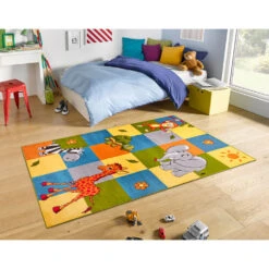 Kurzflor Kinderteppich Patchwork Zoo -Haus & Harmonie hanse home kurzflor kinderteppich patchwork zoo 5