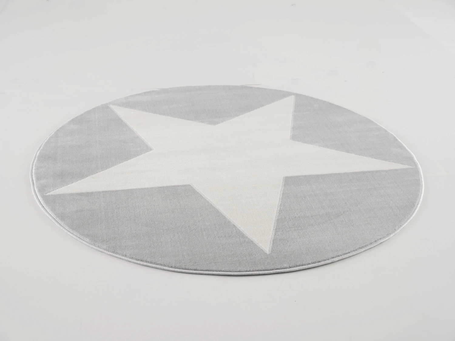 Kinderteppich SHOOTINGSTAR In Silbergrau/weiss Rund 5 Kinderteppich SHOOTINGSTAR In Silbergrau/weiss Rund – Bild 4