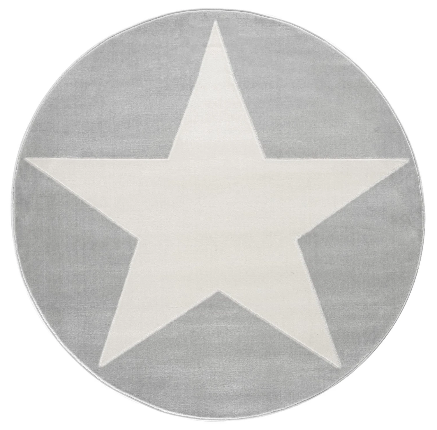 Kinderteppich SHOOTINGSTAR In Silbergrau/weiss Rund 2 Kinderteppich SHOOTINGSTAR In Silbergrau/weiss Rund