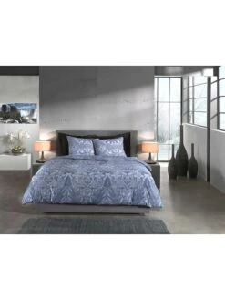 Flanell-Bettwäsche-Set "Bles" In Blau -Haus & Harmonie heckett lane flanell bettwasche set bles in blau 2