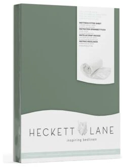 Satin-Spannbettlaken "Elementi" In Grün -Haus & Harmonie heckett lane satin spannbettlaken elementi in grun 2