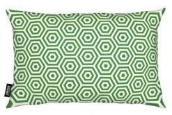 Kissen "Green Beehive" In Grün & Weiß -Haus & Harmonie juniqe kissen green beehive in grun and weiss 1