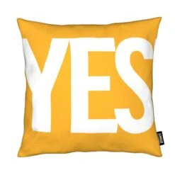 Kissen "Sí!" In Gelb & Orange