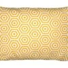 Kissen "Yellow Beehive" In Gelb & Weiß