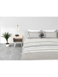 Haus & Harmonie -Haus & Harmonie kayori leinen bettwasche set oyado in weiss beige 1