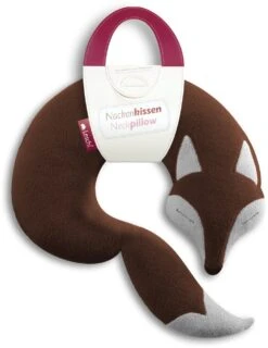 Haus & Harmonie -Haus & Harmonie leschi nackenkissen fuchs peter in dunkelbraun 1