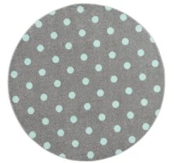 Teppich CIRCLE In Silbergrau/mint