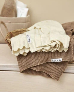 Babydecke Wolle Ajour - Ecru - 75x100cm -Haus & Harmonie meyco babydecke wolle ajour ecru 75x100cm 6