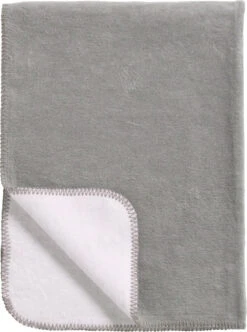 Kinderdecke Double Face, Grau/weiß, 100 X 150 Cm
