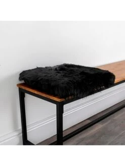 Native Schaffell-Stuhlkissen In Schwarz - (L)35 X (B)35 Cm -Haus & Harmonie native schaffell stuhlkissen in schwarz l 35 x b 35 cm 2