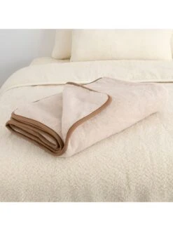 Native Wolldecke In Beige - (L)170 X (B)130 Cm -Haus & Harmonie native wolldecke in beige l 170 x b 130 cm 2