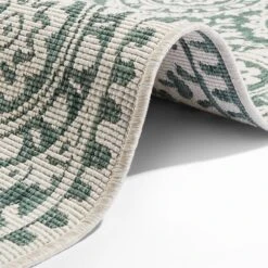 In- & Outdoor Wendeläufer Jardin Grün -Haus & Harmonie northrugs in and outdoor wendelaufer jardin grun 2