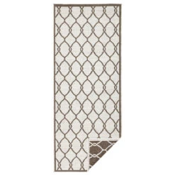 In- & Outdoor Wendeteppich Rimini Braun Creme -Haus & Harmonie northrugs in and outdoor wendeteppich rimini braun creme 5