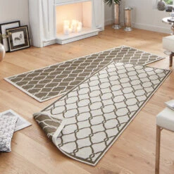 In- & Outdoor Wendeteppich Rimini Braun Creme -Haus & Harmonie northrugs in and outdoor wendeteppich rimini braun creme 6