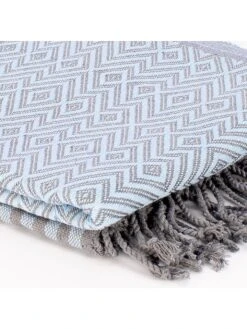 Hamamtuch "Fenomen" In Hellblau - (L)190 X (B)105 Cm -Haus & Harmonie ottoman hamamtuch fenomen in hellblau l 190 x b 105 cm 2