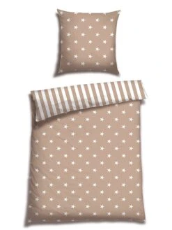 Schiesser Renforcé-Bettwäsche-Set "Serne" In Taupe