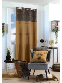 Kissen "Goldy" In Hellbraun/ Anthrazit - (L)50 X (B)30 Cm -Haus & Harmonie stof france kissen goldy in hellbraun anthrazit l 50 x b 30 cm 6