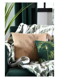 Kissen "Topiary" In Beige/ Weiß - (L)40 X (B)40 Cm