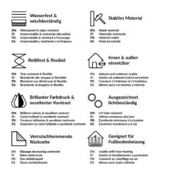 Vinyl-Teppich - Marmoroptik Mit Glitzer In Grau -Haus & Harmonie wallart vinyl teppich marmoroptik mit glitzer in grau 6