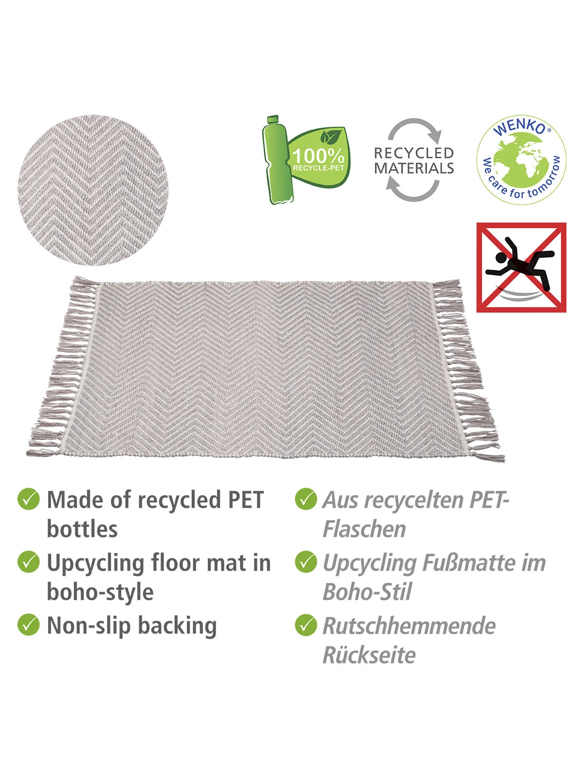 Wenko Badematte Gata In Grau 4 Wenko Badematte Gata In Grau – Bild 2