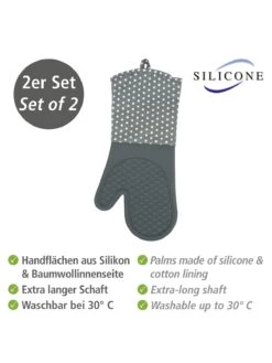 Wenko Topfhandschuhe Silikon Grau In Grau -Haus & Harmonie wenko topfhandschuhe silikon grau in grau 10
