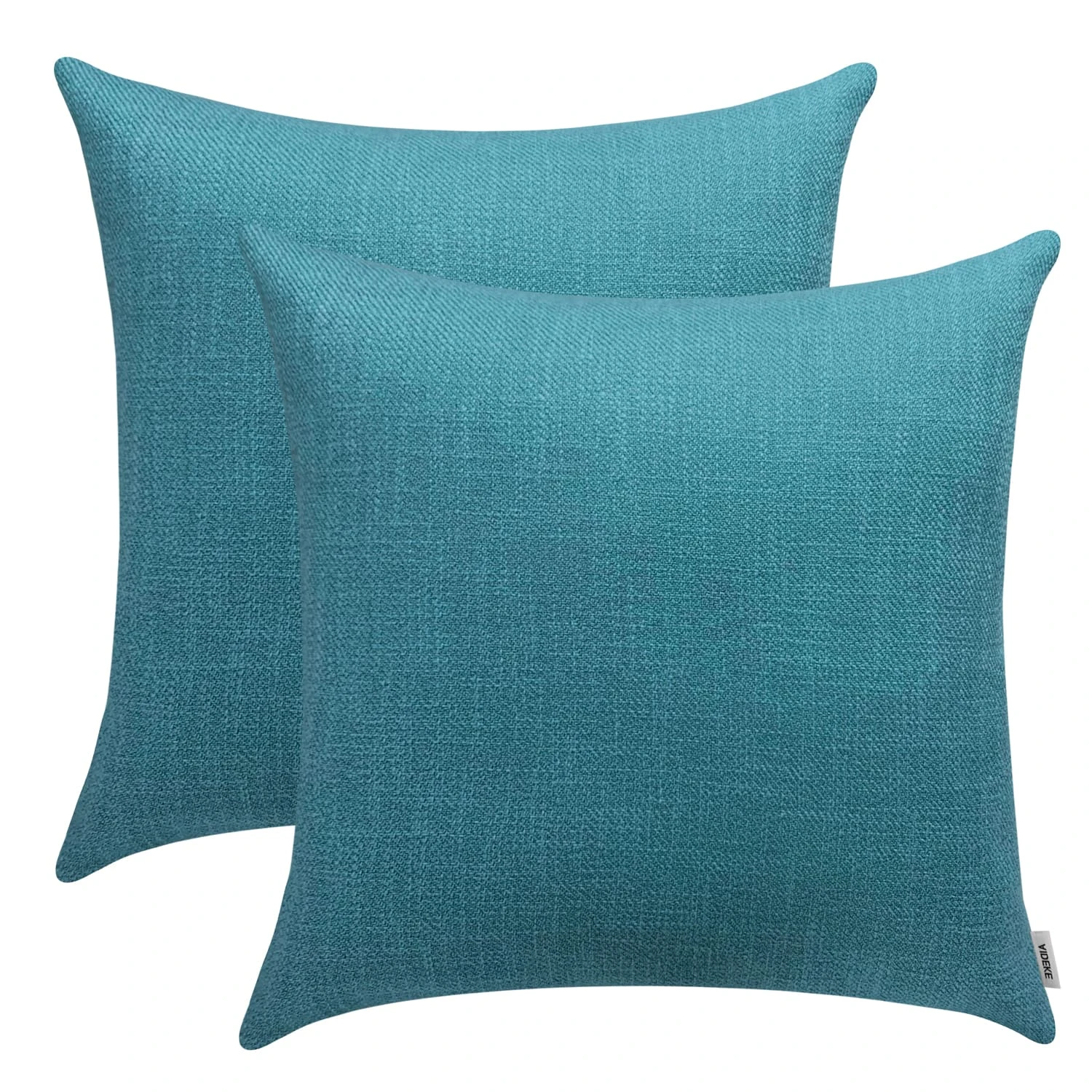 2er Set-Kissenhüllen Kissenbezug Jacquard-Schneewolltuch In Seeblau