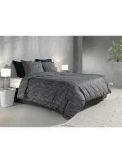 Flanell-Bettwäsche-Set "Blitz" In Schwarz -Haus & Harmonie zo home flanell bettwasche set blitz in schwarz 2